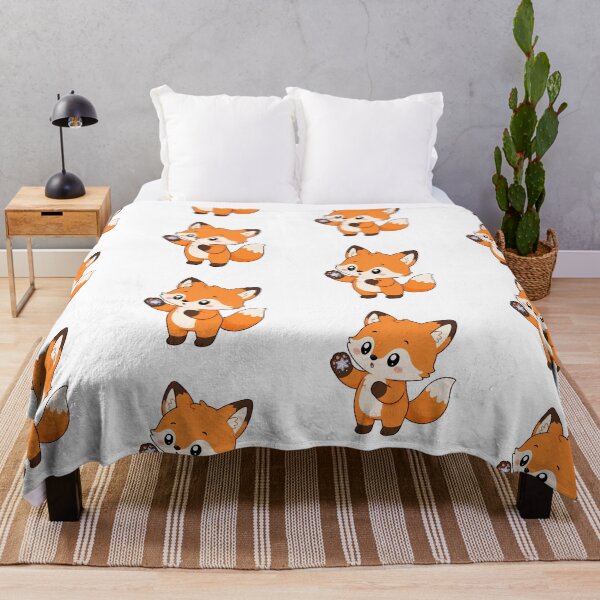 Item preview, Cute Fox Holding Snowflake Cartoon Winter Animal Design designed and sold by Seculinator.