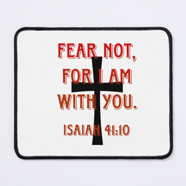 Item preview, Fear Not, Isaiah 41:10, Red Font designed and sold by anonymousratrat.