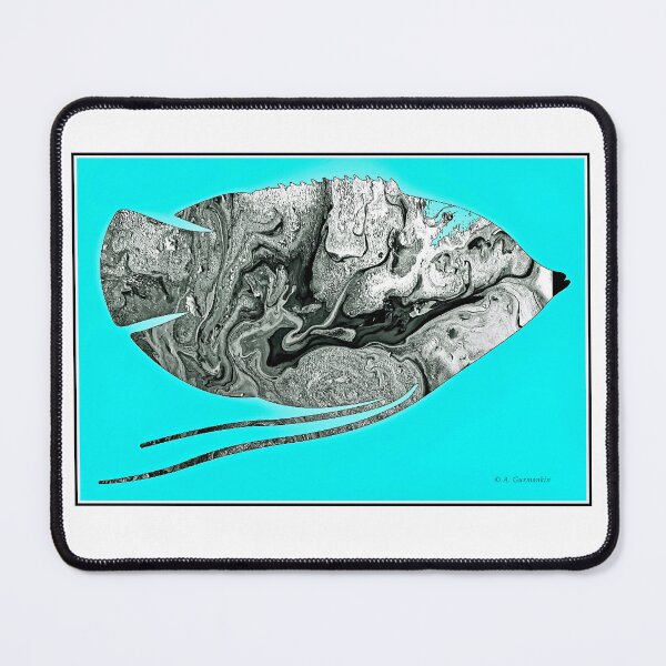 Item preview, Stylized Gourami, Aquarium Fish, Digital Art Illustration designed and sold by AMacGPhilly.