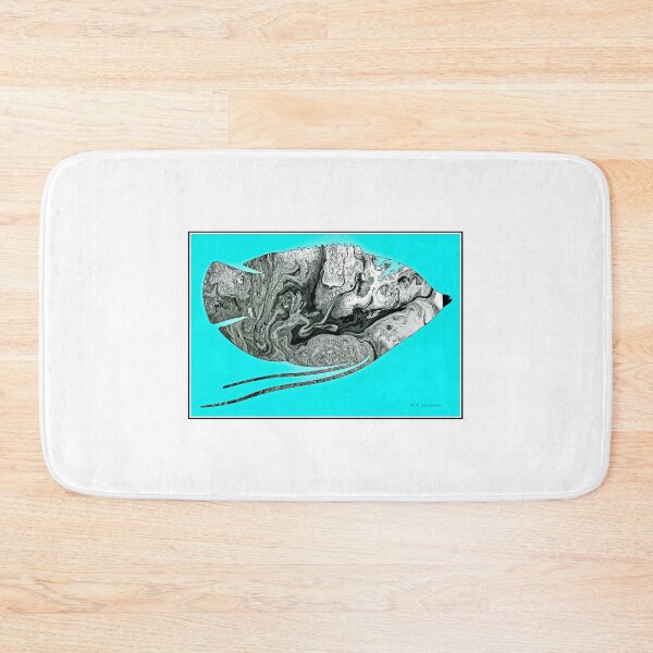 Item preview, Stylized Gourami, Aquarium Fish, Digital Art Illustration designed and sold by AMacGPhilly.