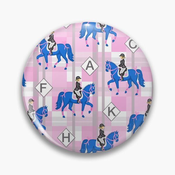 Item preview, Dressage Horse Rider Pink Plaid Pattern designed and sold by CI Creative Design LLC.