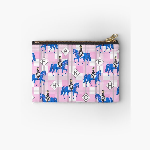 Item preview, Dressage Horse Rider Pink Plaid Pattern designed and sold by CI Creative Design LLC.