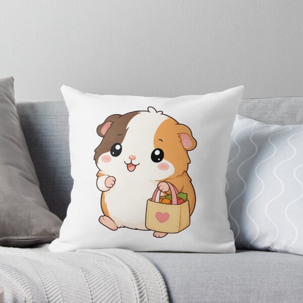 Artikelvorschau, Cute Guinea Pig Holding Grocery Bag Cartoon Design entworfen und verkauft von Seculinator.
