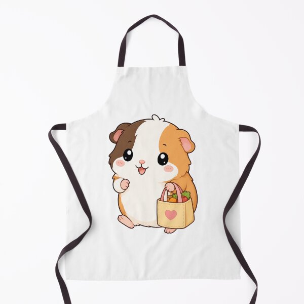 Item preview, Cute Guinea Pig Holding Grocery Bag Cartoon Design designed and sold by Seculinator.