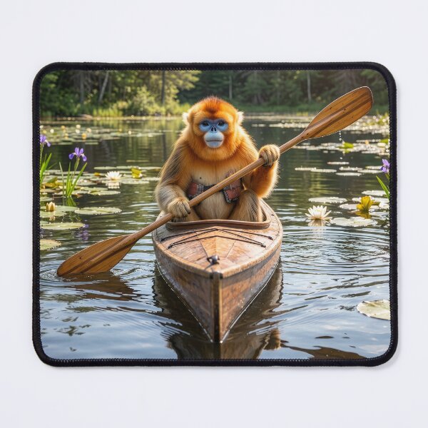 Item preview, Errant Golden Snub-Nosed Monkey Escapes to North Woods designed and sold by Tridentulus.