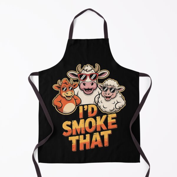 Item preview, Funny Bbq I'd Smoke That Men & Women Gift 2 designed and sold by adnane1081.