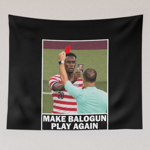 Item preview, Funny Soccer Red Card Meme Folarin Balogun Trump Make Balogun Play Again shirt designed and sold by abderrahmane03.