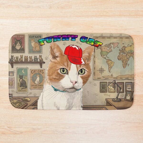 Item preview, Gamer Cat's Retro Command Center designed and sold by Fei Long Design Hub.