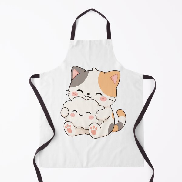 Item preview, Cute Kitten Hugging Happy Cloud Cartoon Cat Design designed and sold by Seculinator.