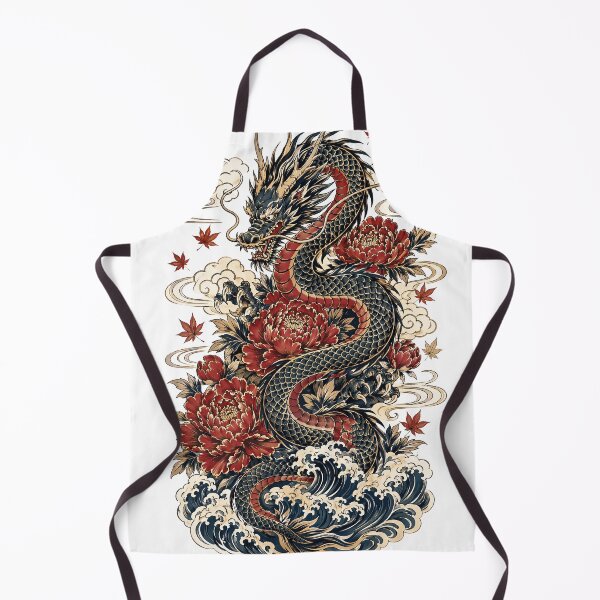 Item preview, Traditional Japanese Dragon Tattoo Art with Peonies designed and sold by kaxymax.