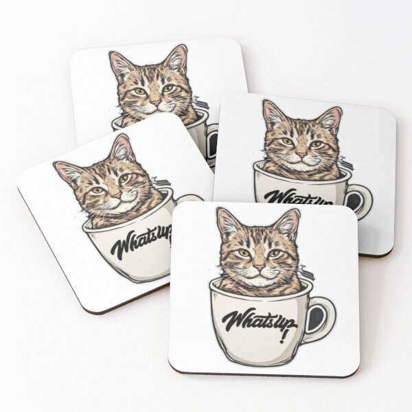 Item preview, Whatsup cat designed and sold by VelvetDoods.