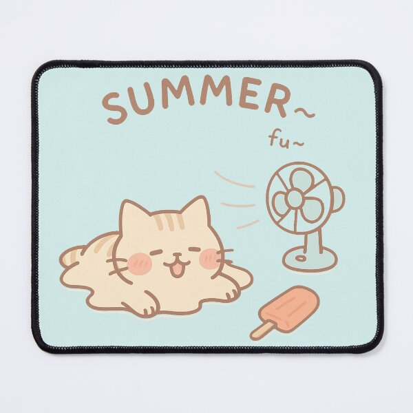Item preview, Melting Cat Summer Breeze designed and sold by PrintSmithArt.