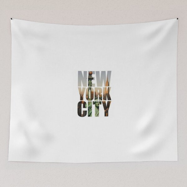 Item preview, New York City Skyline Typography Statue of Liberty Art designed and sold by Hey! your search is end here.