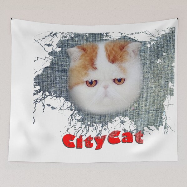 Item preview, Denim Flag - Doll City Cat (ACCI) designed and sold by VanyssaGraphics.