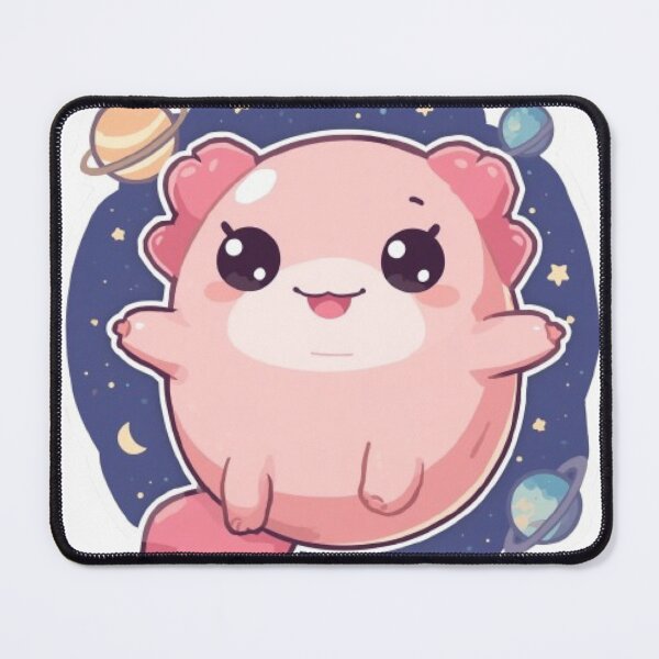 Item preview, Kawaii Space Axolotl Sticker | Adorable Cosmic Galaxy Salamander designed and sold by Stylestickers55.