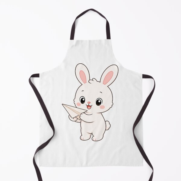 Item preview, Cute Bunny Holding Paper Airplane Cartoon Rabbit Design designed and sold by Seculinator.