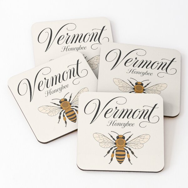Item preview, Vermont Honeybee Vintage Nature Illustration designed and sold by The-Drip-Studio.