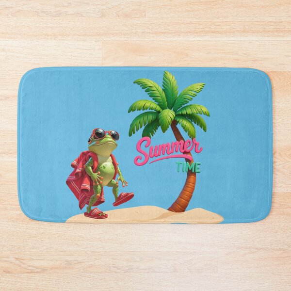 Item preview, Cute Frog Summer Time Tropical Beach Design designed and sold by A touch of creativity.