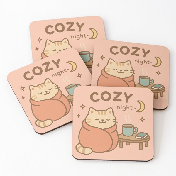 Item preview, Cozy Cat Moonlit Evening designed and sold by PrintSmithArt.