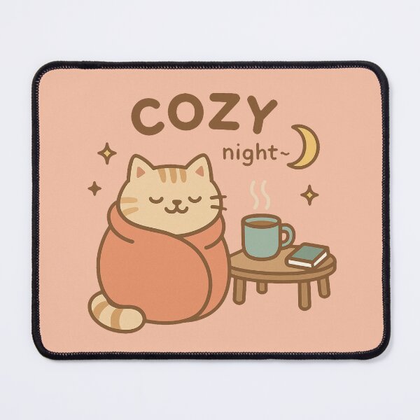 Item preview, Cozy Cat Moonlit Evening designed and sold by PrintSmithArt.