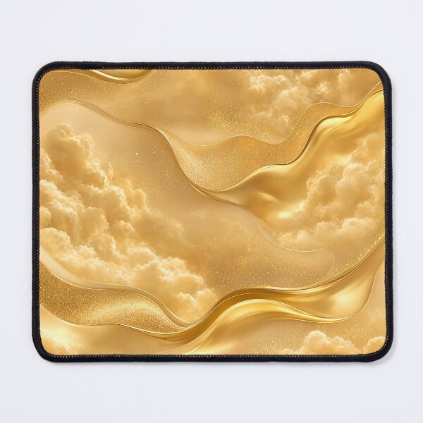 Item preview, Luxury Liquid Gold and Soft Clouds Abstract Texture designed and sold by Aimaniia666.