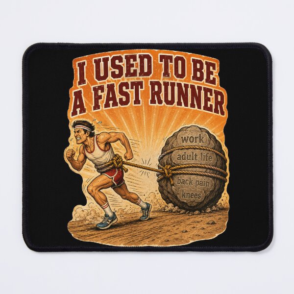 Item preview, I Used To Be A Fast Runner Funny Running Humor Retro Gift for Runners designed and sold by Nightarel.