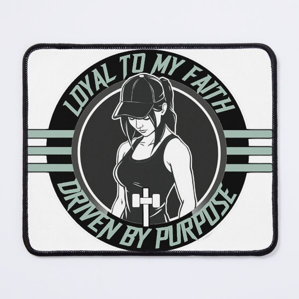 Item preview, Loyal To My Faith Driven By Purpose Christian Women Gym designed and sold by Bezuiden.