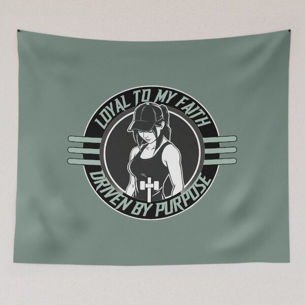 Item preview, Loyal To My Faith Driven By Purpose Christian Women Gym designed and sold by Bezuiden.
