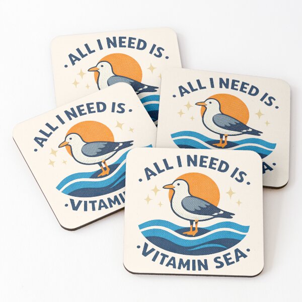 Item preview, Vitamin Sea Sunset Seagull designed and sold by PrintSmithArt.