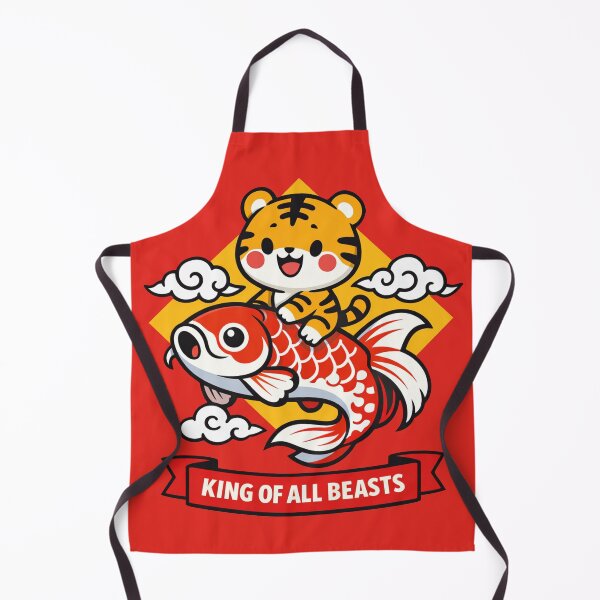 Item preview, Tiger Riding Lucky Koi designed and sold by PrintSmithArt.