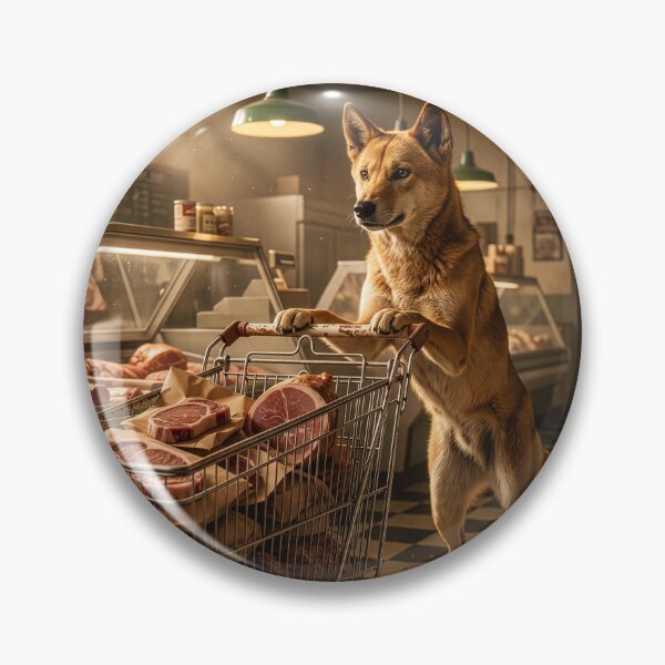 Item preview, Nobody's Happier than a Dingo at the Butcher Shop designed and sold by Tridentulus.
