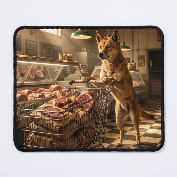 Item preview, Nobody's Happier than a Dingo at the Butcher Shop designed and sold by Tridentulus.