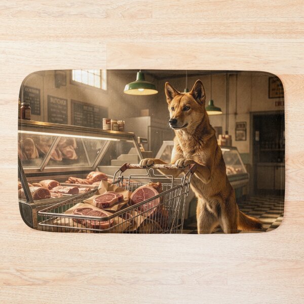 Item preview, Nobody's Happier than a Dingo at the Butcher Shop designed and sold by Tridentulus.