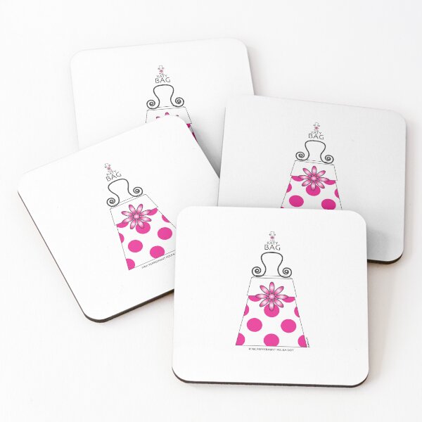 Item preview, The Katy Bag / Pink Peppermint Polka Dot designed and sold by srwdesign.