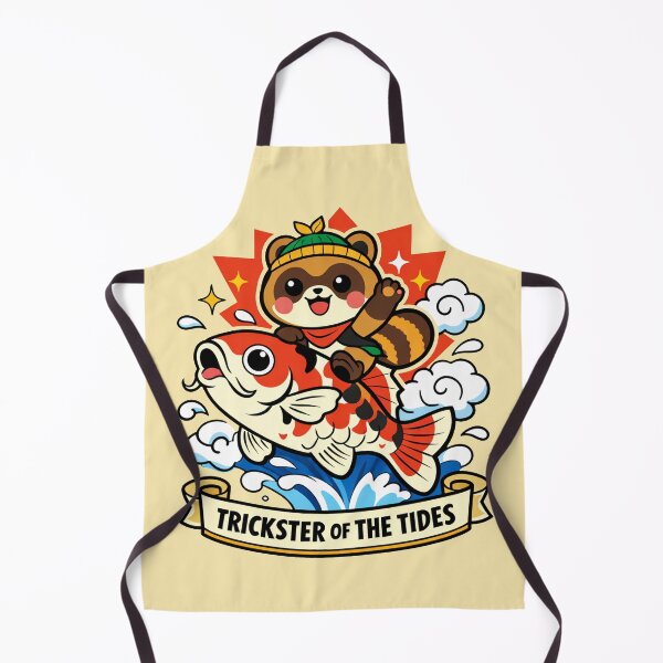 Item preview, Trickster Raccoon Tide Rider designed and sold by PrintSmithArt.