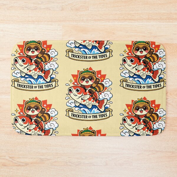 Item preview, Trickster Raccoon Tide Rider designed and sold by PrintSmithArt.