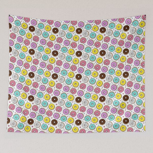 Artikelvorschau, Pastellfarbenes Regenbogen-Donut-Muster entworfen und verkauft von CI Creative Design LLC.