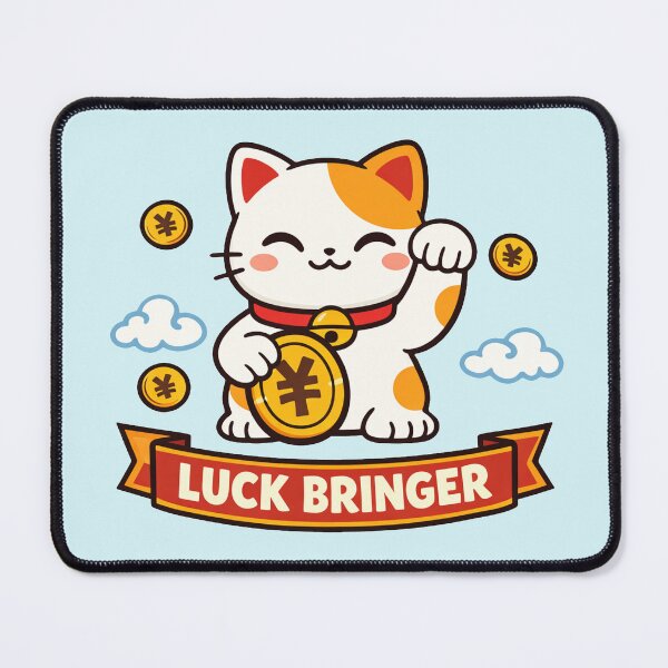 Item preview, Lucky Cat Fortune Bringer designed and sold by PrintSmithArt.