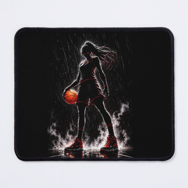 Item preview, Fearless Female Basketball Player Dark Manga Art designed and sold by Pavelus.