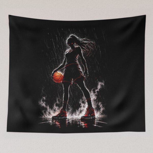 Item preview, Fearless Female Basketball Player Dark Manga Art designed and sold by Pavelus.
