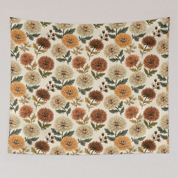 Item preview, Minimalistic Chrysanthemum - Flower Floral Pattern  - Gifts For Girls designed and sold by RoyalStarsPatts.