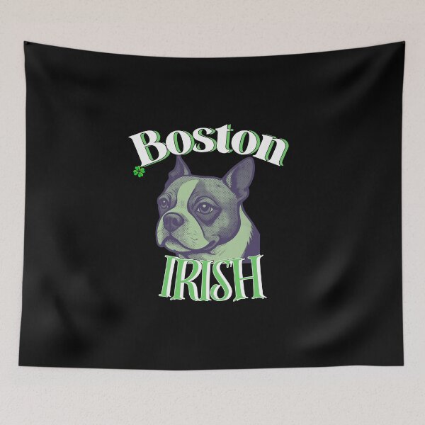 Item preview, Boston Irish | Boston Terrier Lucky Shamrock | Irish Pride designed and sold by SunandShade.