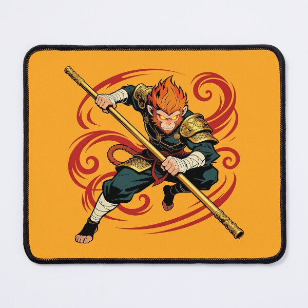 Aperçu de l'œuvre Roi Singe Sun Wukong Guerrier au Bâton créée et vendue par blindninja.