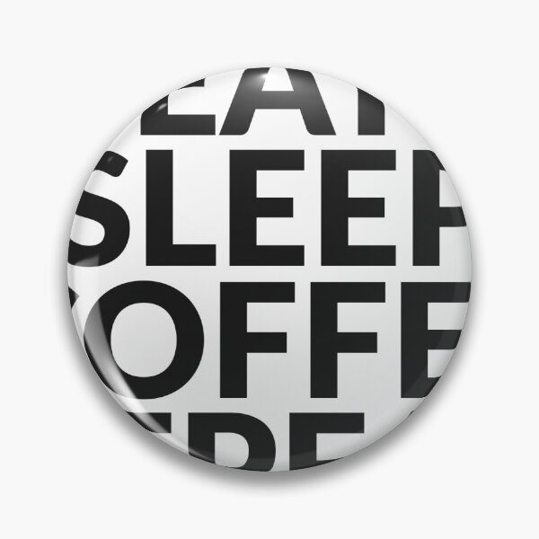 Item preview, Eat Sleep Coffee Repeat Funny Coffee Tee designed and sold by Babelon.