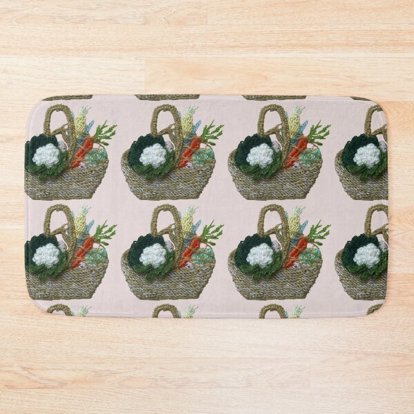 Item preview, Vegetable basket handembroidery designed and sold by Alsa.handembroidery.