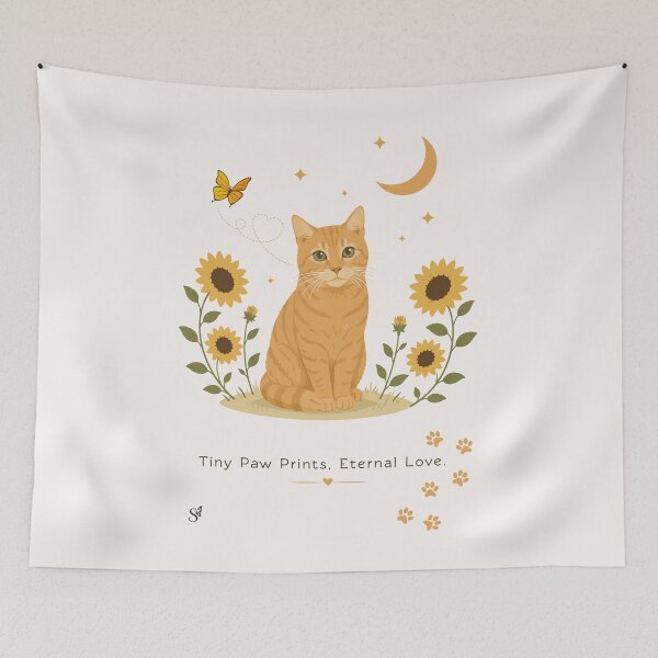 Item preview, Vector Illustration: "Tiny Paw Prints, Eternal Love." designed and sold by Siaotie Studio.