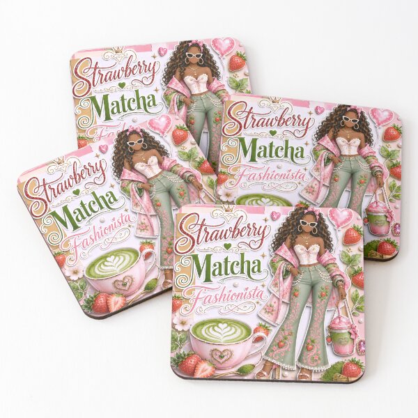 Item preview, Strawberry Matcha Collage designed and sold by K3DreamKreations .