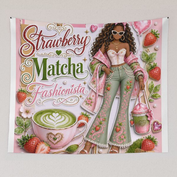 Item preview, Strawberry Matcha Collage designed and sold by K3DreamKreations .
