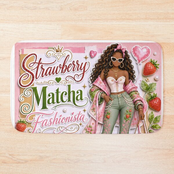 Item preview, Strawberry Matcha Collage designed and sold by K3DreamKreations .