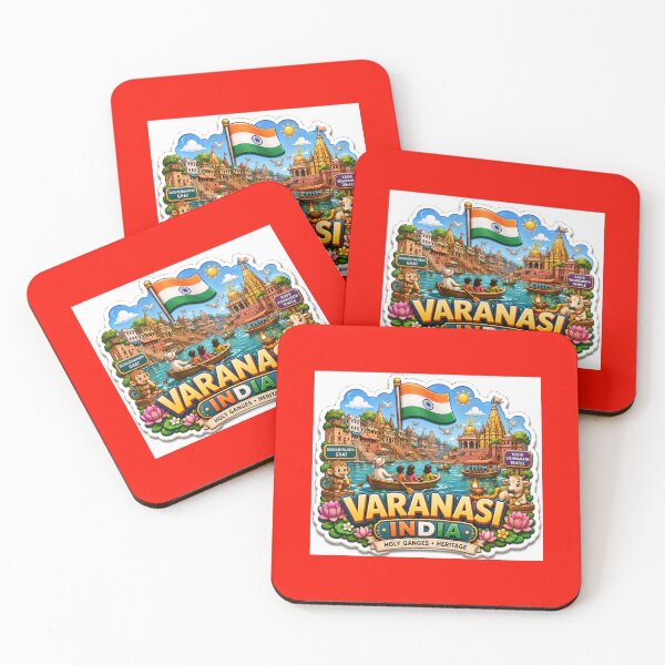 Item preview, Varanasi Ganges Cute 3D Label  Label Text VARANASI INDIA ??  designed and sold by PaintMeWorld.